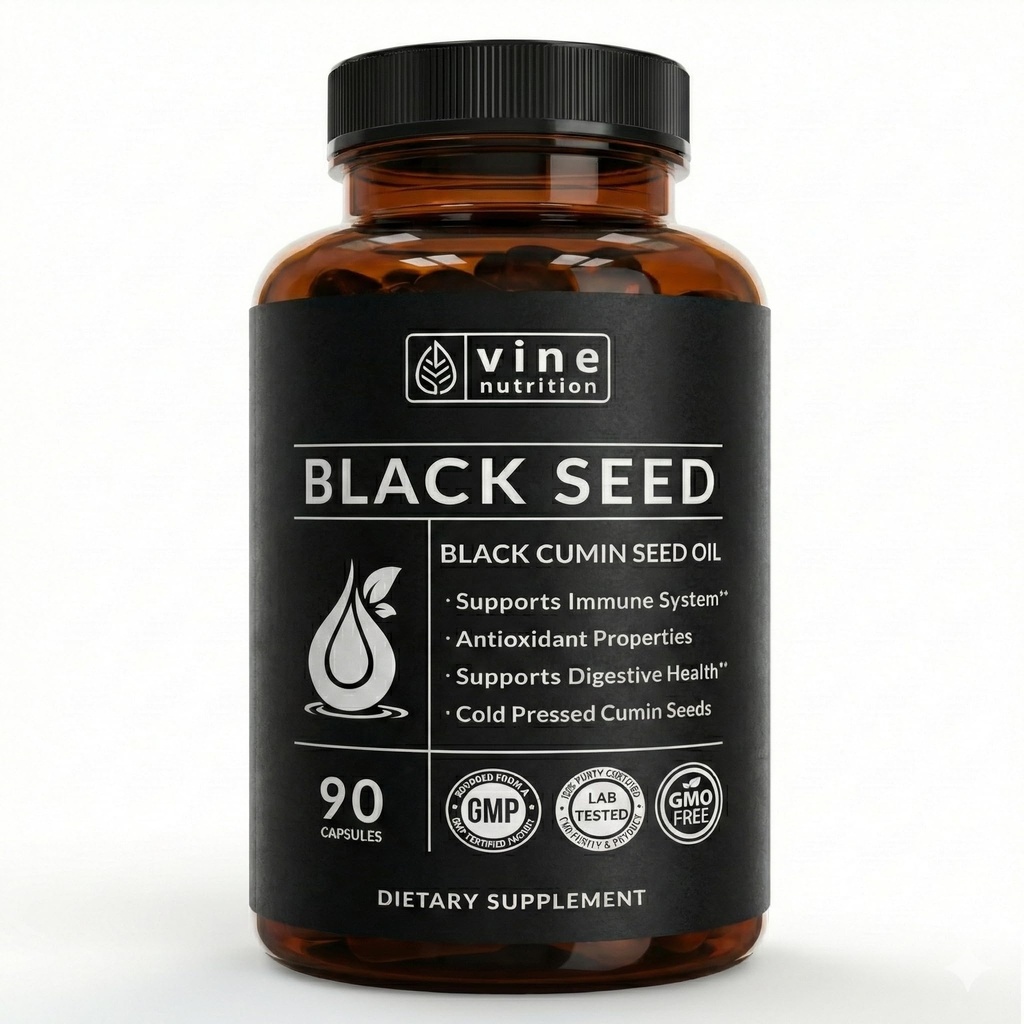 Black Seed Oil Kapsle - Nigella Sativa - Imunitní Supplement Soft Gels - Cold Pressed Antioxidant Vegetarian Black Cumin pilulky - 500 miligramů vyrobené v USA