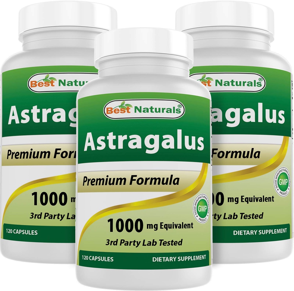 Nejlepší Naturals Astragalus Capsule, 1000 mg, 120 Počet (balení po 3)