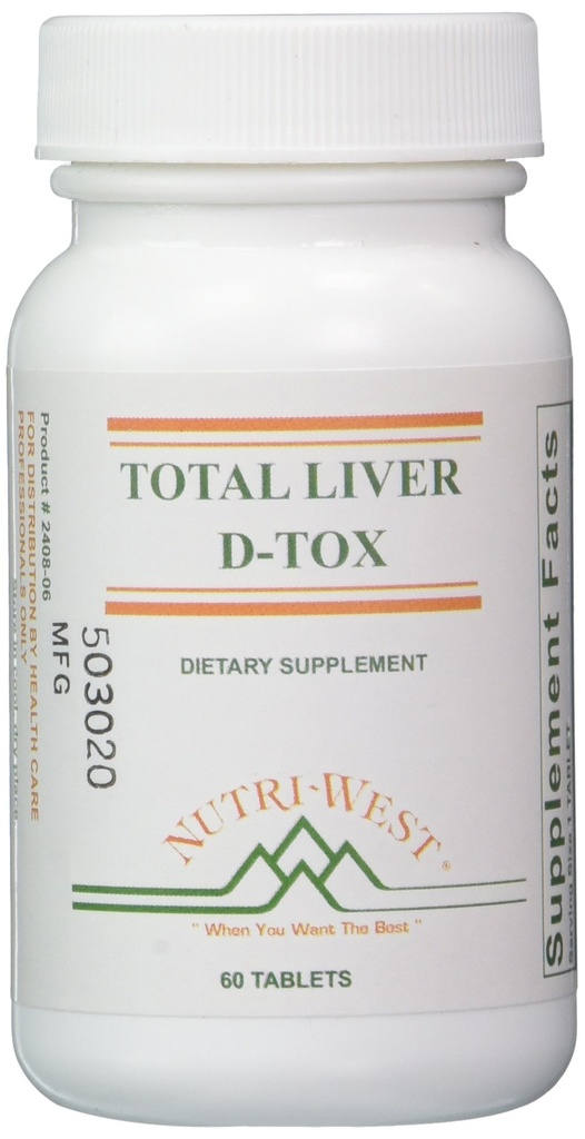 Nutrice- West Total Jaterní D- Tox - 60 tablet, bílá