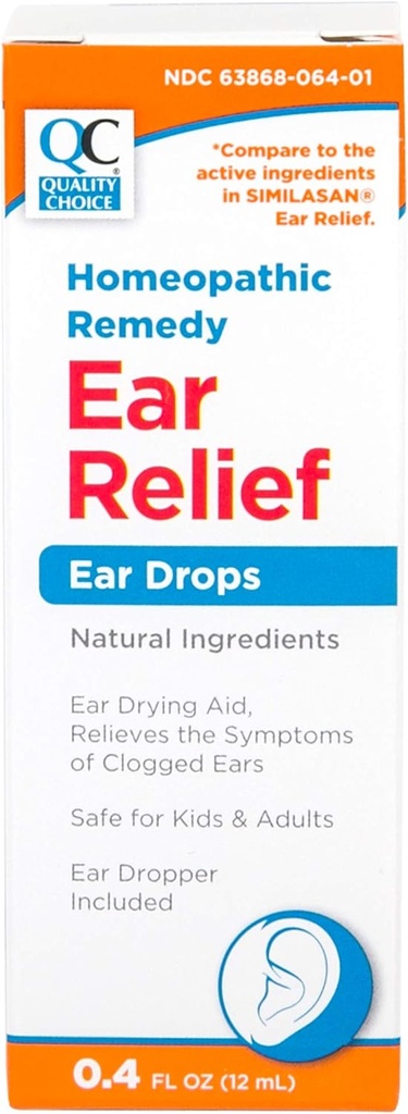 Quality Choice Homeopatic Uar Relief Drops 0.4 FL oz (9)