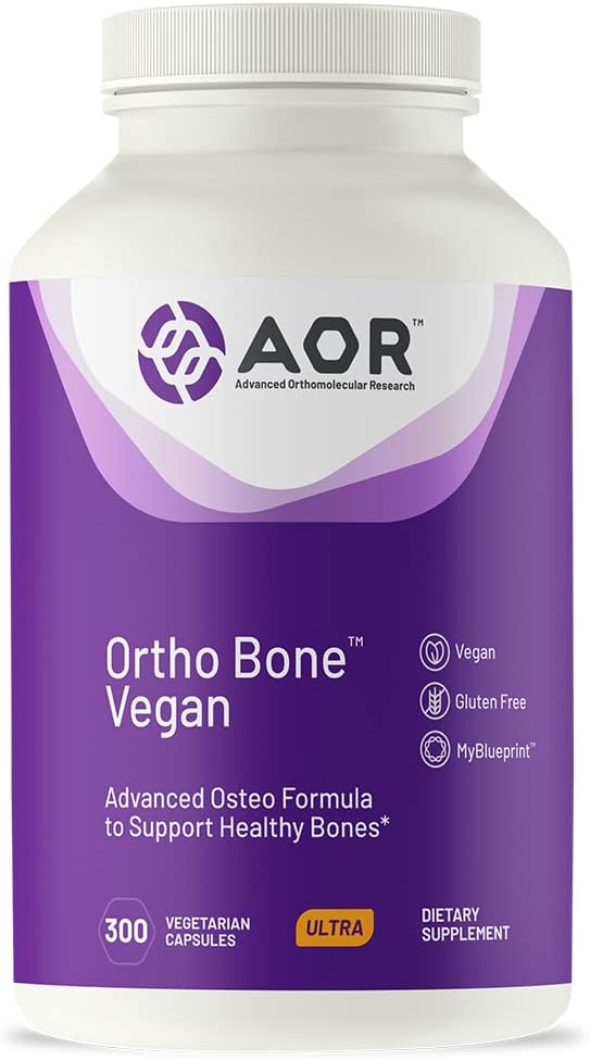 AOR, Ortho Bone Vegan, Osteo Formule na podporu zdravé kosti, 300 Kapsle (60 Služeb)