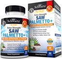 Saw Palmetto pro muže s Pygeum Bark Extract a Beta- Sitosterol - Podporuje Prostate Health and Health Prostate Function - Promotes Urinary Health and Normal Monument Flow - Non GMO gluten Free 60 Ct