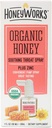 HoneyWorks Dospělé Krční Spray pro Sore Krční Relief, 1 Oz, Soothing Non- GMO USDA Organic Dark Honey + Zinek, Fast- acting Relief, Ages 12 Years +