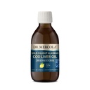 Dr. Mercola Wild Chycený Aljašský Cod Jaterní olej, 6.8 Fl. Oz. (200 ml), 40 Servings, 1000 mg Omega-3s per Serving, Dietní dodatek, Podporuje mozek a kognitivní funkce, Non- GMO, MSC Certified