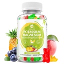 Draslík Magnesium doplněk gumy, Draslík gumy pro dospělé děti, vysoká absorpce Magnesium Glycinát pro nohy křeče & imunitní zdraví, bez cukru, Vegan smíšené chutě, 60 Počet