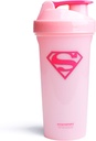 Smartshake Lite Liga protein třepačka láhev 800ml - DC Comics láhev vody, těsnotěsné BPA zdarma Gym třepačka a protein prášek (Supergirl)