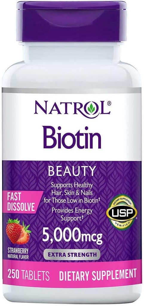 Biotin 5000 mcg., 250 Fast Disolution Tablet