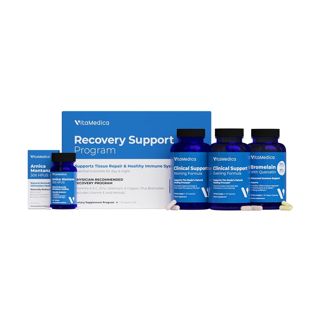 VitaMedica CLAS124; Arnica Montana 30X + Bromelain s Quercetin + Clinical Support Formule Bundle