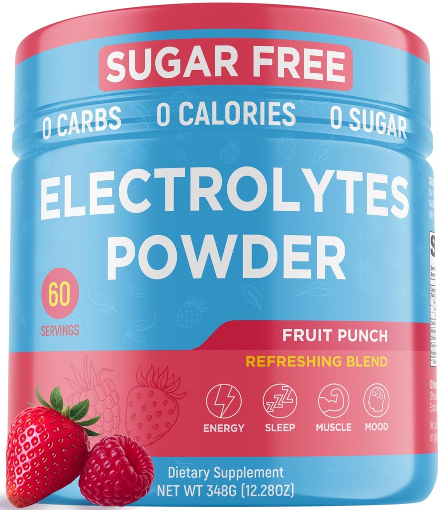 Keto Vitals Keto Electrolytes Powder 124; Keto- Friendly Electrolytes with Draslík, Magnesium, Sodík, vápník 124; Electrolytes Cukr zdarma 124; Doplněk Energy Drink Mix 124; Nulové kalorie, Nulové sacharidy