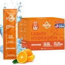 MyHy Liquid Hydration Packets, Electrolyte Drink Mix pro dospělé a děti Hydratační podpora, Dehydratace Relief pro cestování, Těhotenství, Fitness, Bachelor & Bachelorette Party - Orange, 50 Počet