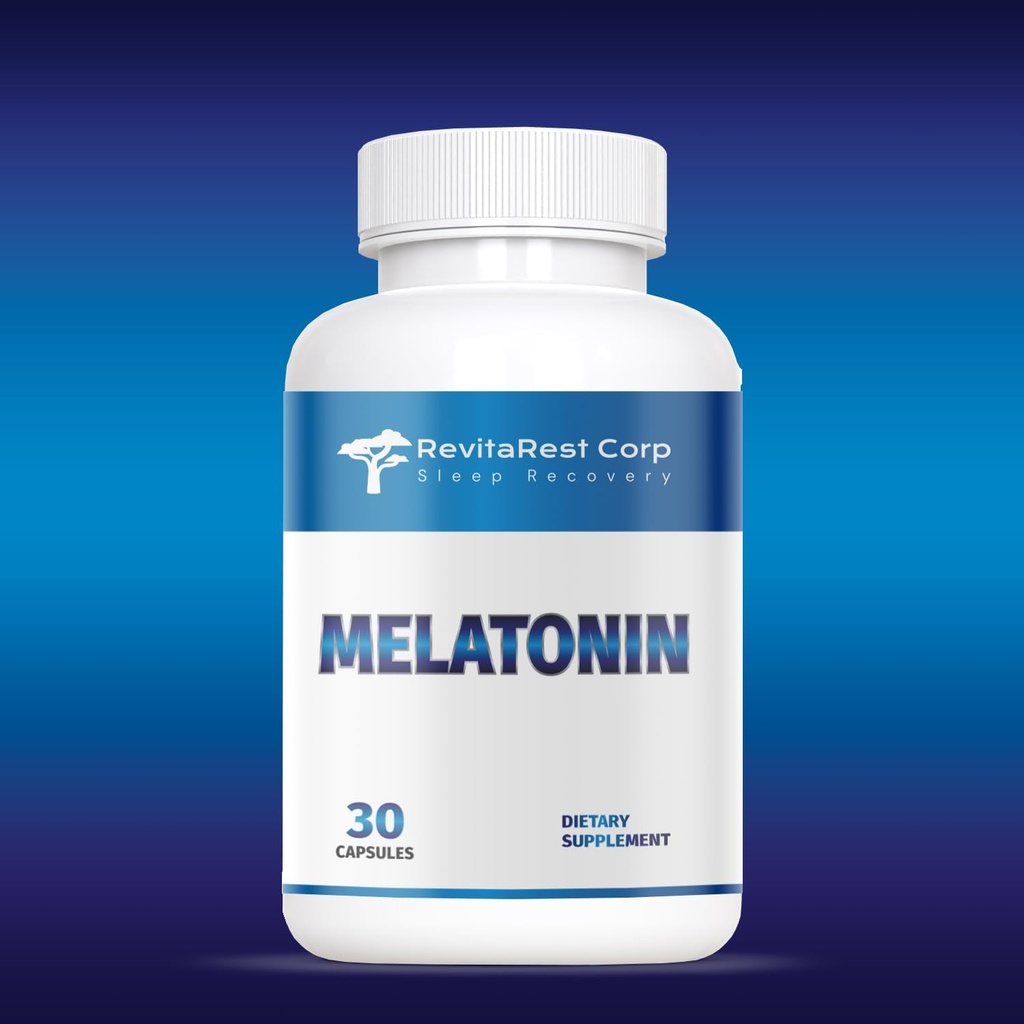 Generic RevitaRest Corp. Melatonin Blue 10mg, 30 tobolek.