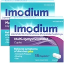 Imodium Multi- Symptom Relief Caplet s Loperamid hydrochlorid a simethikon, Anti- Diarrheal Medicine for Treatment of Diarhea, Gas, Bloating, Cramps & Pressure, 2 Pack