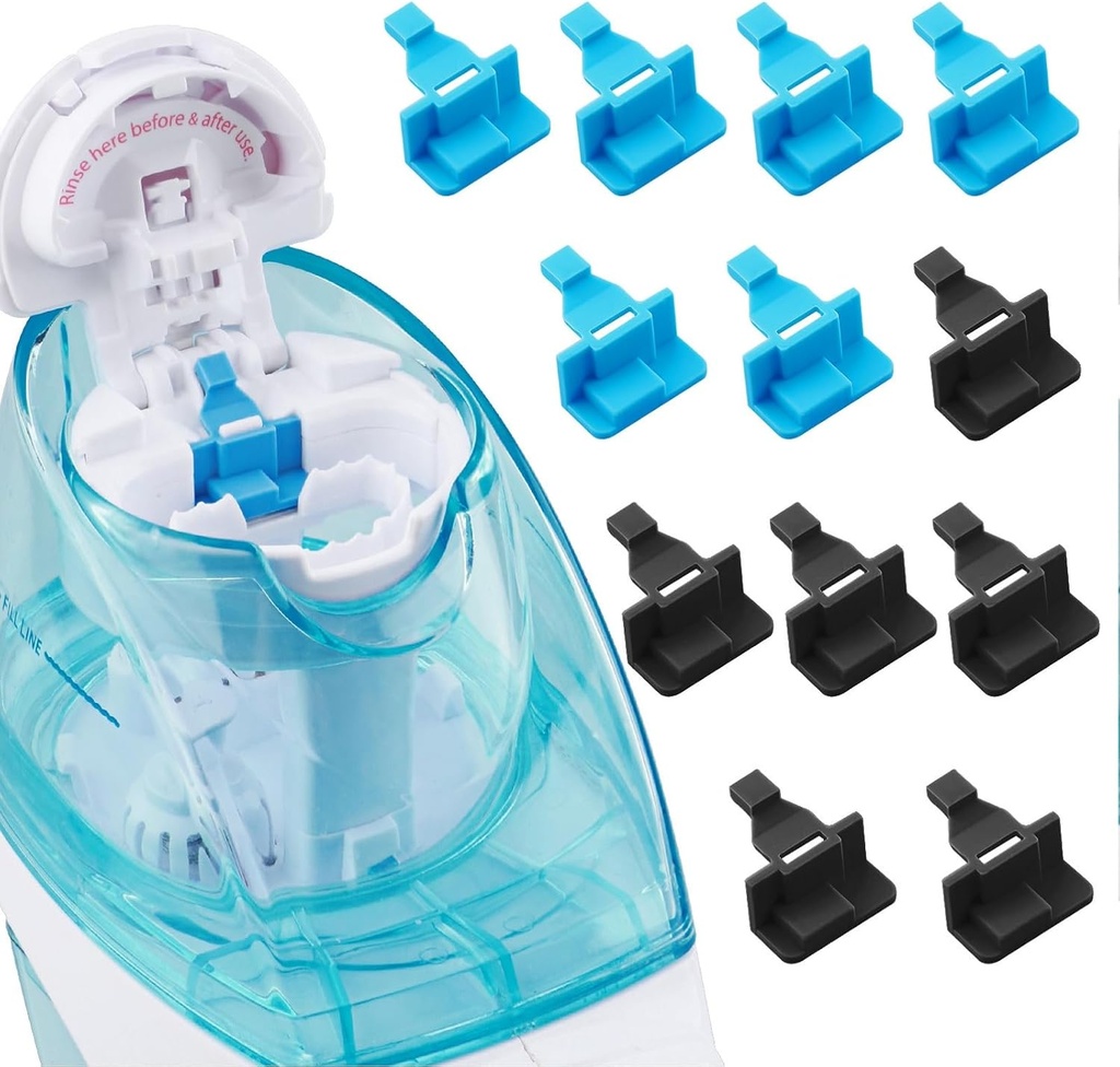 Silikonová slaná voda Naplňuje příslušenství kompatibilní s Navage Nasal Care Nasal zavlažovací systém - Uložit solné vodní lusky pro snadný provoz (6 Black + 6 Blue), nomal