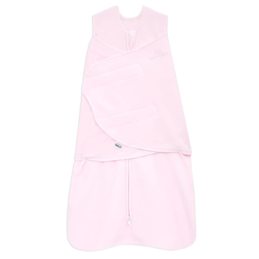 HALO Micro- Fleece Spack Swaddle, 3-Way Nastavitelná deka, TOG 3.0, Soft Pink, Preemie