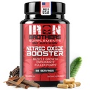 Železo Brothers doplňky Nitric Oxide Booster 124; Extra Pevnostní čerpadla Doplňky 124; Pre- Cvičení s L- Arginin CU124; Maximální krevní tok & Vaskularita 124; Zvýšení svalové čerpadla, Energie & Endurance - 30 dní