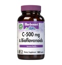Bluebonnet Nutrition C- 500 mg Plus Bioflavonoids Caplets, Vitamin C 500 mg, Citrus Bioflavonoids 250 mg, pro imunitní zdraví, Soy Free, Gluten Free, Non- GMO, Kosher, Dairy Free, Vegan, 180 Caplets