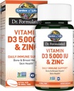 Zahrada života Quercetin Zinek Jednou denně Imunitní Supplement s vitamínem D3 pro zdraví kostí, zdraví prsu a kůže zdraví - Dr. Perforovaný - Gluten zdarma, non GMO - 30 Mini Tabs