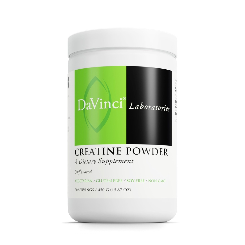 DAVINCI LABS Creatin Powder - Amino Acid Drink Mix Powder for Muscle & Brain Health * - Vegetarian, Gluten- Free & Soy- Free - Neochucené, 90 Služeb