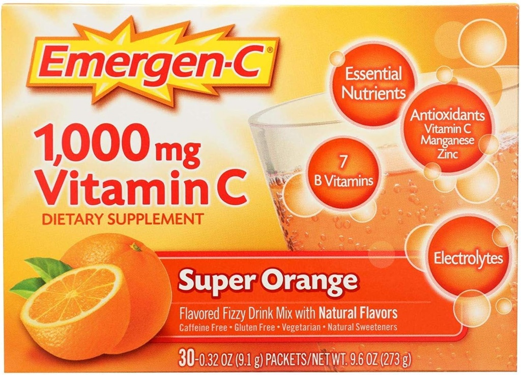 Emergen- C Super Orange, 0, 32 Ounce (balení po 30)