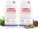 Přírodní krevní tlak Supplement: 8-in-1 Formule s černým odorless česnek, high- Absorpce CoQ10 (balení po 2)