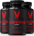 (3 Pack) Steelovil Kapsle pro muže, Oficiální Steelovil pilulky pro komplexní podporu, Všechny přírodní mužský dodatek k podpoře energie a celkové zdraví, Ovil Ovil Pastillas Recenze (180 Kapsle)