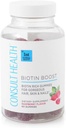 Consult Health BIOTIN Boost gumy pro vlasy, kůži a nehty - 10,000 mcg - Vegan vitamin B Dietní dodatek - Podporuje rychlejší růst vlasů a nehtů - Malina Flavor - Černý mrkev - 60 Počet