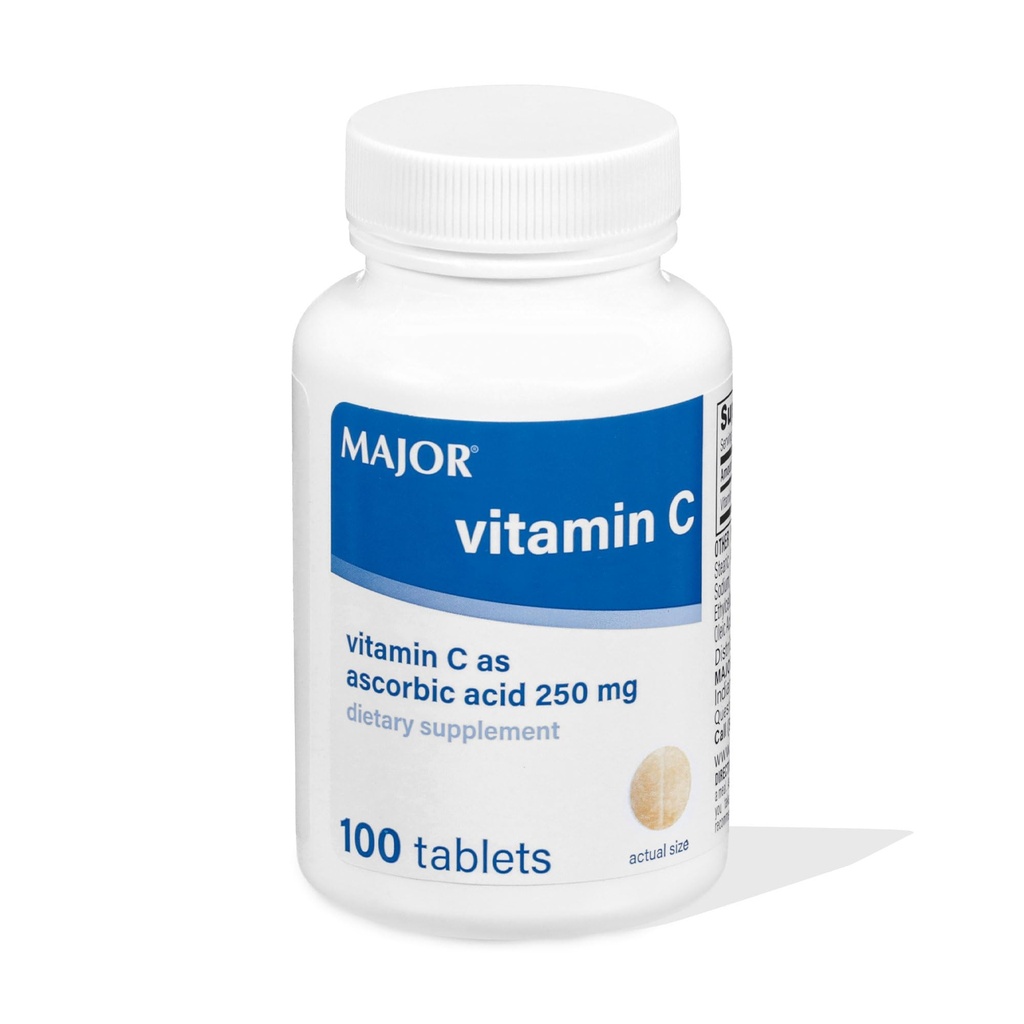 MAJOR Vitamin C 250 Mg - dodatek stravy - 100 tablet (1 balení)