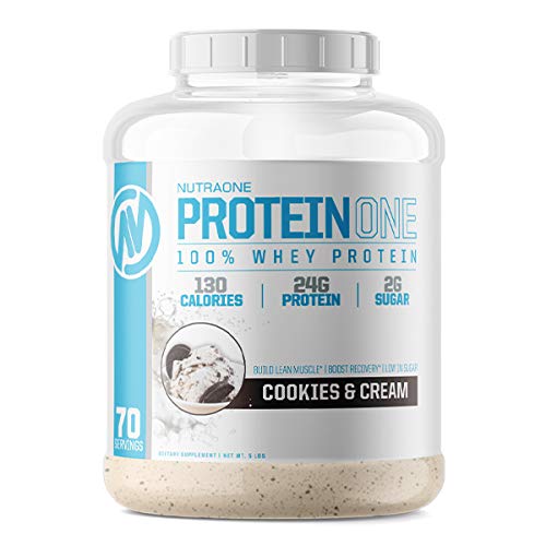 NutraOne proteinOne Whey protein podporovat zotavení a budovat svaly s protein Shake prášek pro muže a ženy (Cookies & Cream, 5 LB)