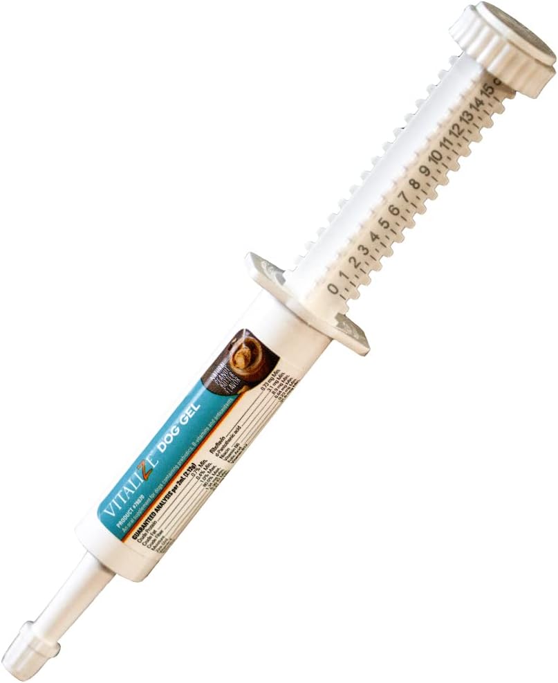 Vitalizace psa gelu - Po chirurgické zotavení & Probiotika Alternativní imunitní podpora Booster doplněk pro psy stravitelné & Gut zdraví - tekutý gel Paste (15 ml)