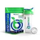 BioTrust Keto zvýšení čisté C8 MCT olejový prášek (bez příchutí) BlenderBottle Bundle