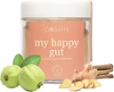 cosmix My Happy Gut, pro zlepšení trávení, Bloating & Celkově Gut zdraví, přírodní, Plant- based Superfood Blend, dělá až 40 Služeb, přidaný cukr, Vegan 50 G (balení po 1) Brown