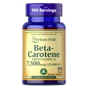 Puritan 's Pride Beta Carotene Provitamin A 7,500mcg (25,000 IU), Vitamin dodatek pro imunitní systém, Antioxidant a Oční Zdraví Podpora, 100 Day Supply, 100 Rychlé uvolnění Softgels
