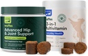 Wuffes Hip a společný dodatek pro velké plemeno a 23- in-1 Multivitamin Bundle