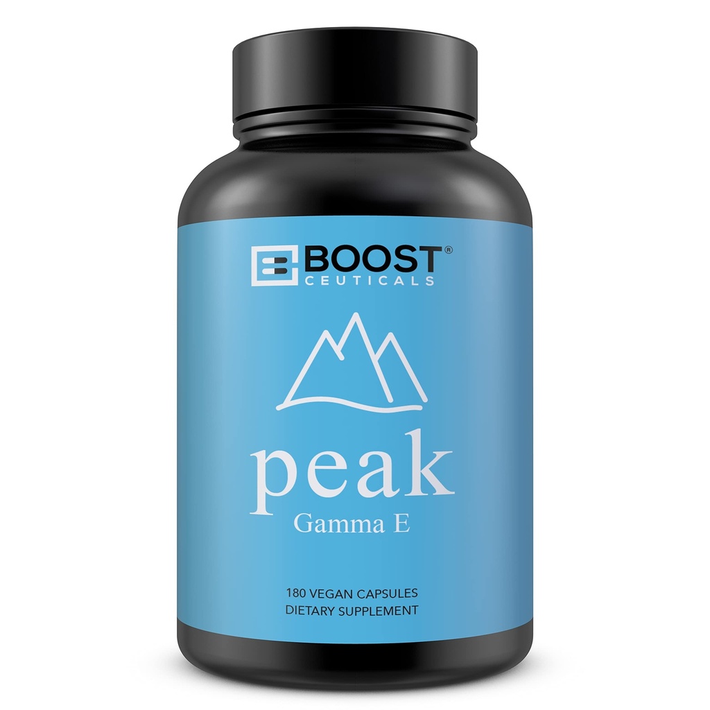 BoostCecies Vegan Vitamin e Gamma Tocopherol PHAR124; 180mg GAMMA e Per Serving PHAR124; Antioxidant Imunity Support PHAR124; Non GMO No Magnesium Stearate No Silica Gluten Free PHAR124; 180 Kapsle