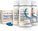 Foster & Thrive tekuté gely s Naproxen sodná sůl 220mg NSAID Pain Reliever Fever Reducer, 40 Gels, (balení po 3)