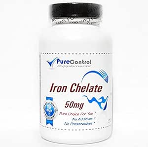 Železo Chelate 50mg / / 200 Kapsle / / Čisté / / podle PureControl doplňky