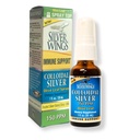 Natural Path Silver Wings Koloidní stříbro 150ppm (750mcg) w / Olive Leaf - Imunitní Supplement - 1oz Spray