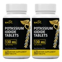 Iodidové tablety (balení po 2) 130mg - 120 tabletách EXP 10 / 2032 - YODO Naciente - KI pilulky - Yoduro de Potasio