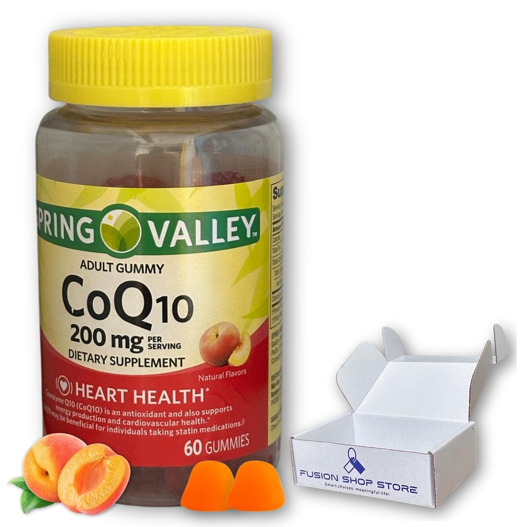 FUSION SHOP STORE Chytrá volba, smysluplný život! Coq10 200mg Gummies - dodatek pro koenzym pro dospělé (balení po 1 ks)