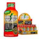 Vitamin Energy Focus + Extra Síla Energy Shot Mango 12 Pack, 260mg přírodní kofein, B-vitaminy, CoQ10, aminokyseliny, Focus, Productivity & Clarity, Nulový cukr, gluten- Free, 1.93 fl oz