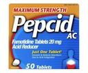 Pepcid Acid Reducer Maximální pevnost tablety, 100- Počet