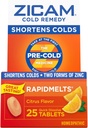 Zicam Cold Remedy Zinek Rapidmelts, Citrus Flavor, 25 Počet (balení po 2)