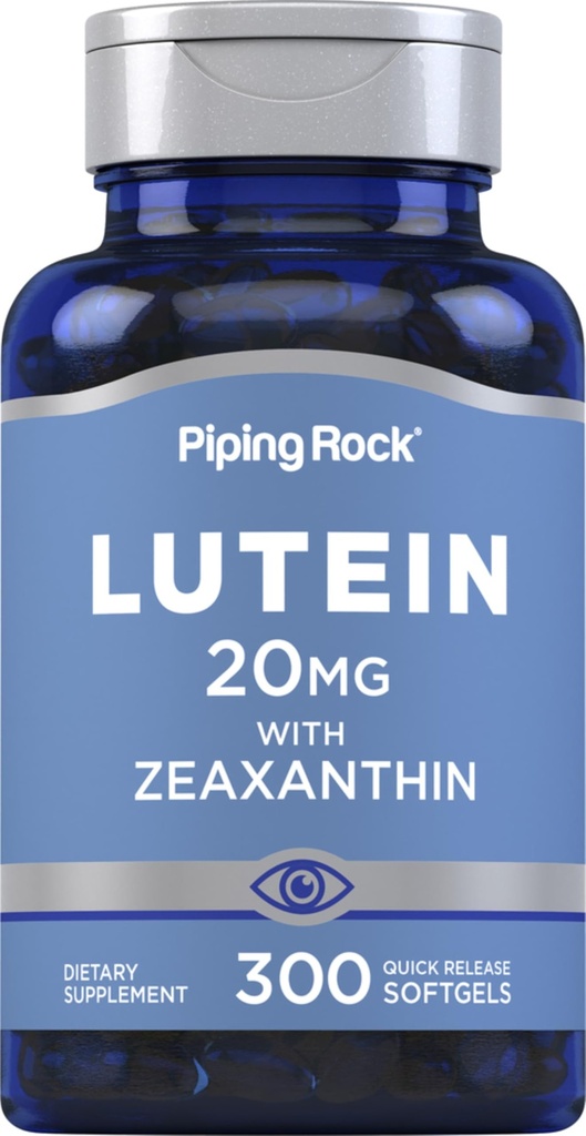 Piping Rock Lutein a Zeaxanthin dodatek 124; 20 mg iž