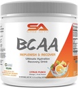 BCAA Powder Plus glutamin a Electrolyte Powder for Recovery & Hydration - 30 Servings (Citrus Punch)