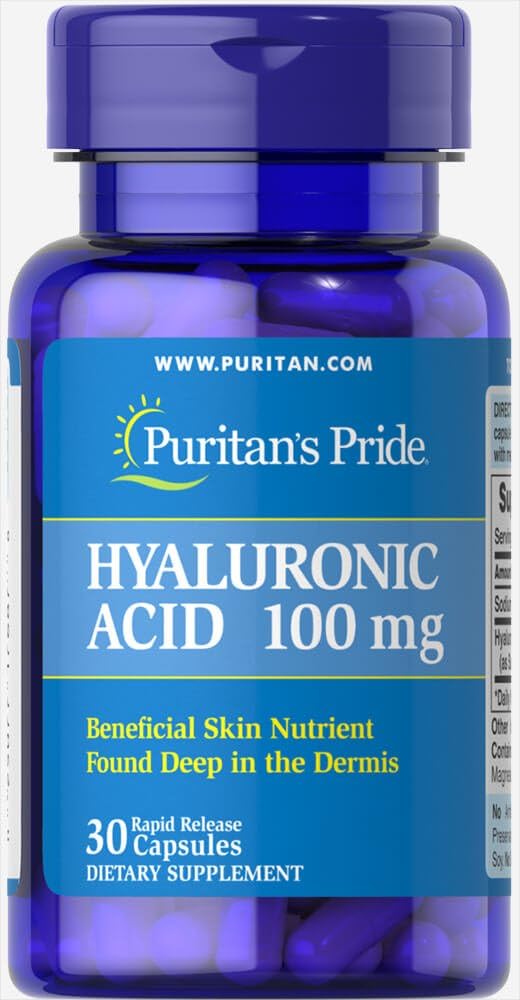 Puritan 's Pride Hyaluronic Acid 100 mg- 30 Kapsle