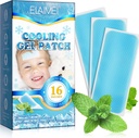 16 Prostěradla Horečka Záplaty pro děti - Horké počasí Chlazení Gel Záplaty pro dospělé - Bolesti hlavy Záplaty - Přední Horečka Chladné Pads