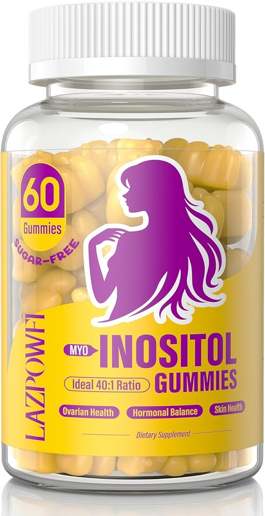 Inositol Gummies s Myo- Inositol & D- Chiro Inositol, Vitamin D3, Magnesium Glycinát & Zinek - Ideální 40: 1 poměr - 30 den Supply99