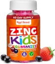 Pocit velký zinek gumy pro děti 124; Bolster imunitního systému vašeho dítěte s Yummy děti vitamíny 124; Velký Ochutnávání přírodní příchuť Gummy doplněk Vitamíny 124; 60 Gummy