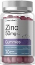 Horbäach zinek 50mg zinečnatý 124; 70 gumové gumy 124; smíšený Berry Flavor 124; Vegan, Non- GMO a gluten volný vzorec 124; zinek Citrát dietní dodatek