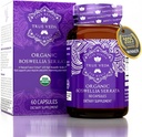 Organic Boswellia Extract Capsules - Boswellia Serrata Extract Capsules 124; USDA Organic Supplementary CLAS124; 5: 1 Extract CLAS124; Max Information 75% Bohwellic Acid CLAS124; Bohwellia Complex CLASSUPTION 124; 60 Vegan Botwellia Capsules